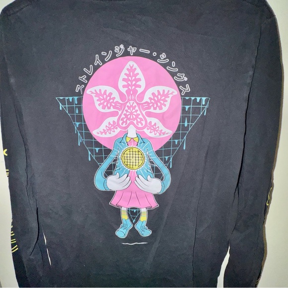 Stranger Things x Chogrin Elegorgon Black Long Sleeve Shirt - Picture 7 of 11